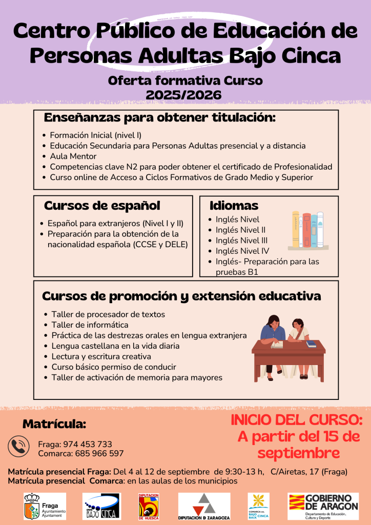 Oferta formativa curso 2025-26